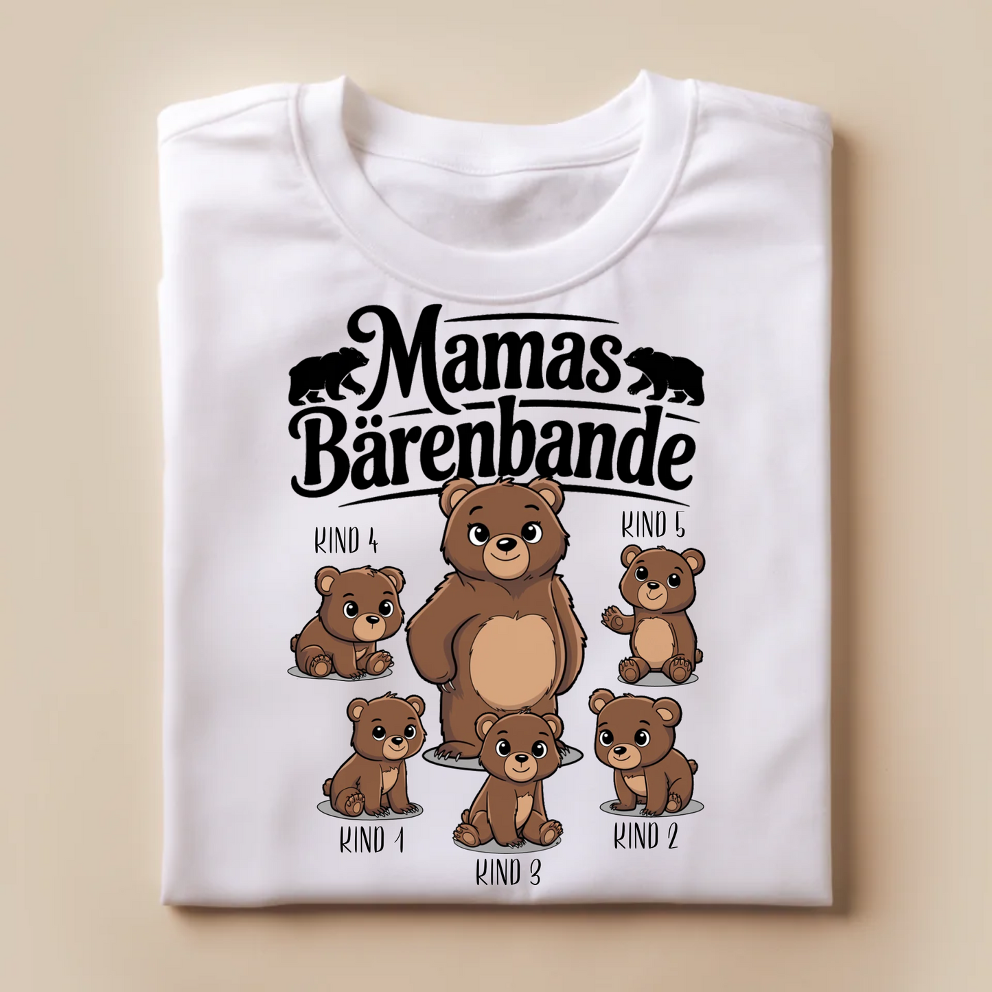 Mamas Bärenbande - Personalisierbares T-Shirt