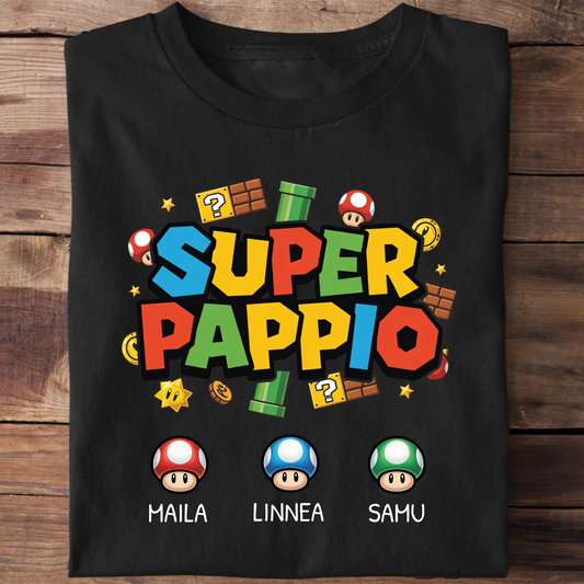 Super Pappio - Personalisierbares Vatertag T-Shirt