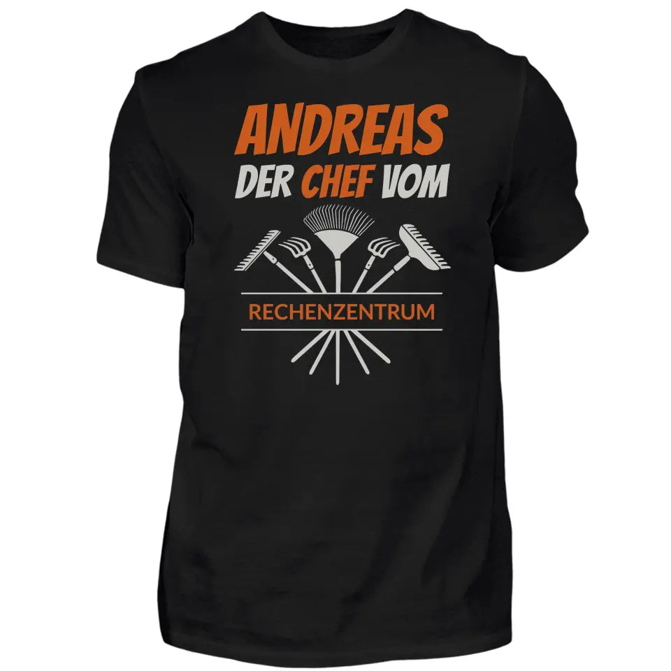 Chef vom Rechenzentrum - Personalisierbares Herren T-Shirt