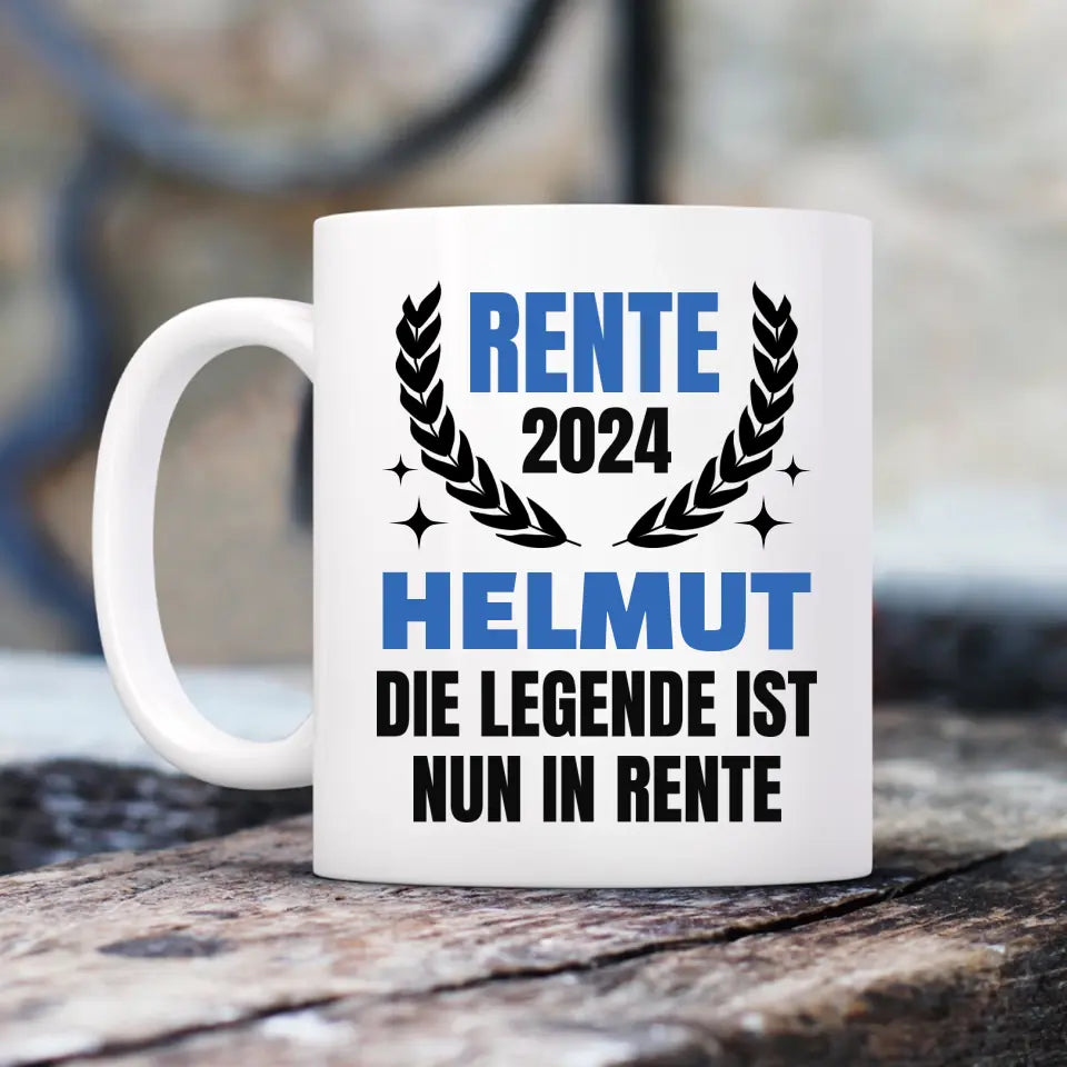Rente 2024 - Personalisierbare Tasse
