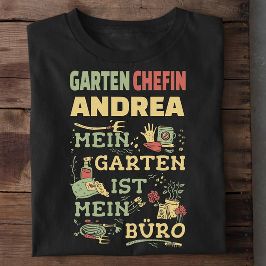 Garten Chefin - Personalisierbares Damen T-Shirt