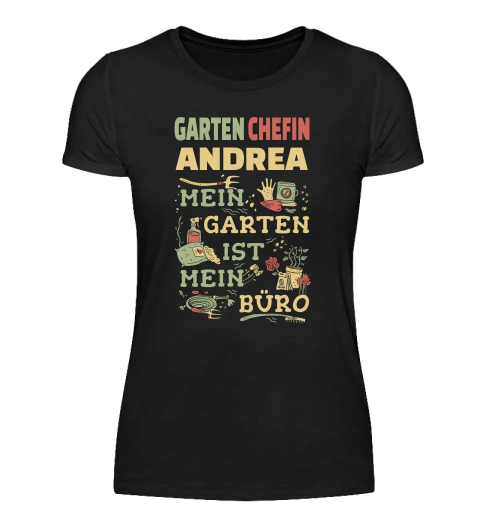 Garten Chefin - Personalisierbares Damen T-Shirt