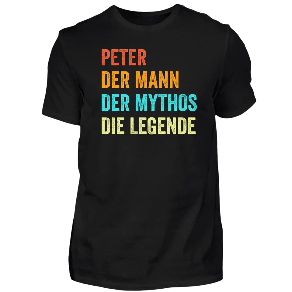 Mann Mythos Legende - Personalisierbar Herren T-Shirt