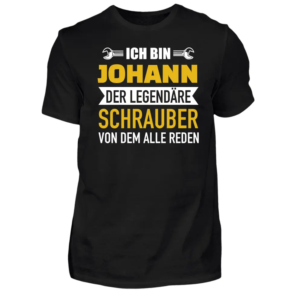 Legendärer Schrauber - Personalisierbares Herren T-Shirt