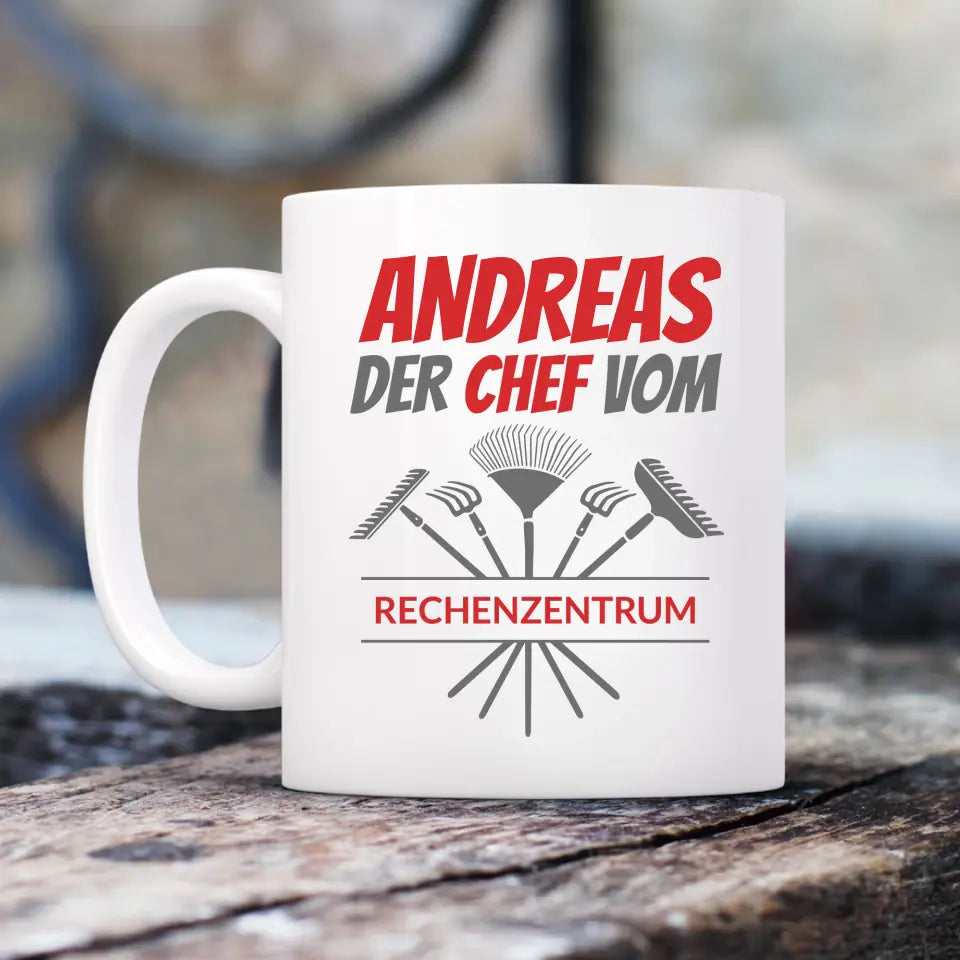 Chef vom Rechenzentrum - Personalisierte Tasse