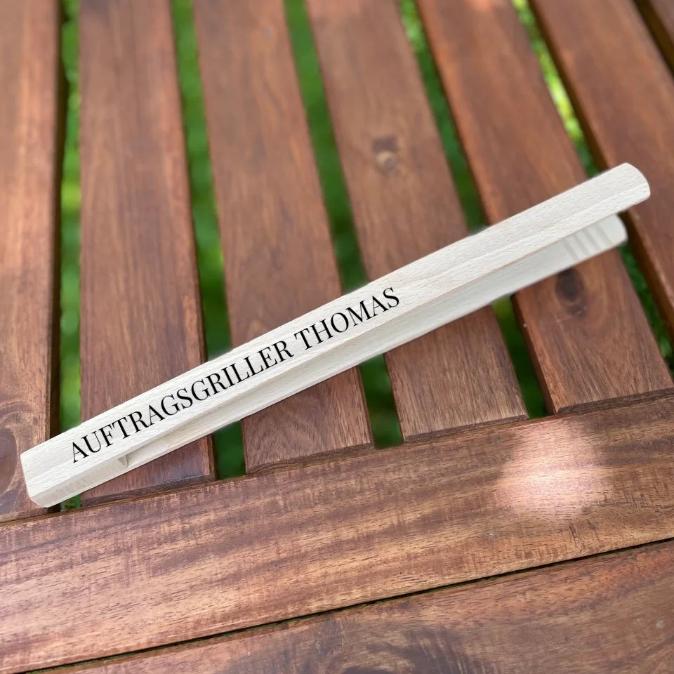 Geschenkidee für Griller und Grillmeister - Gravierbare Grillzange