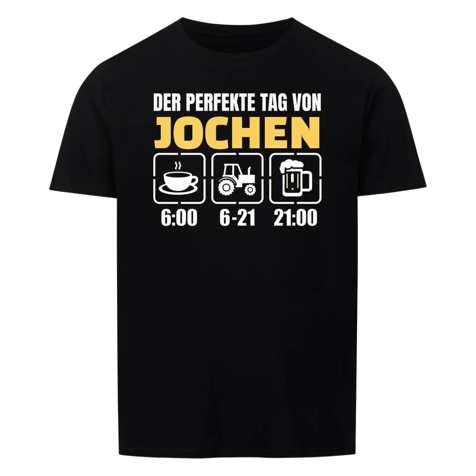 Perfekter Tag mit Traktor - Personalisierbares Shirt