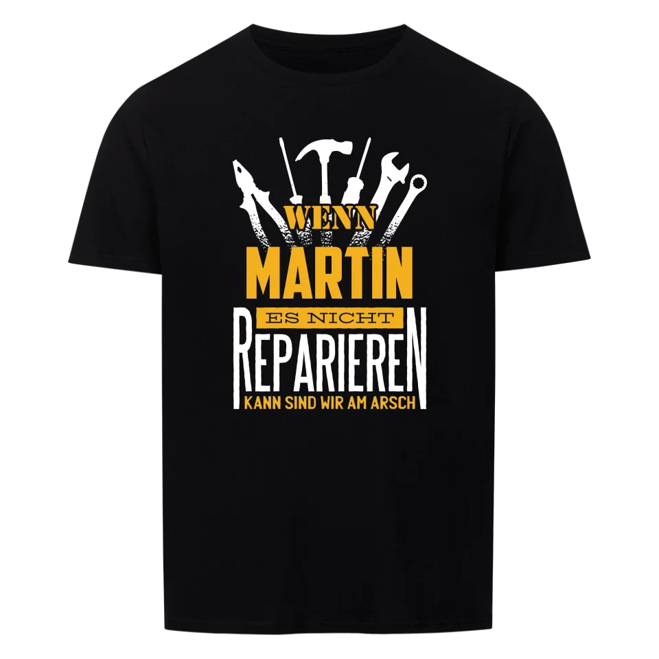 Lustiges Handwerker und Heimwerker Herren T-Shirt personalisierbar