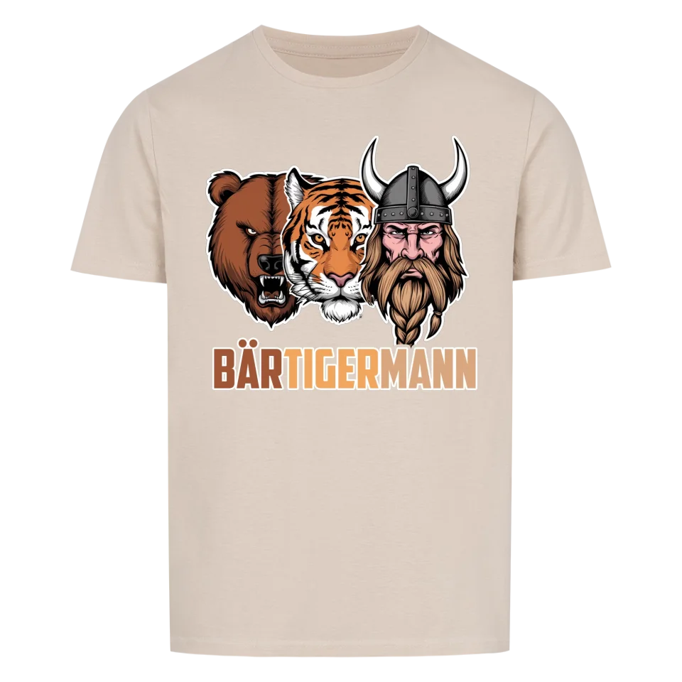 BärTigerMann - lustiges Shirt für Mann mit Bart