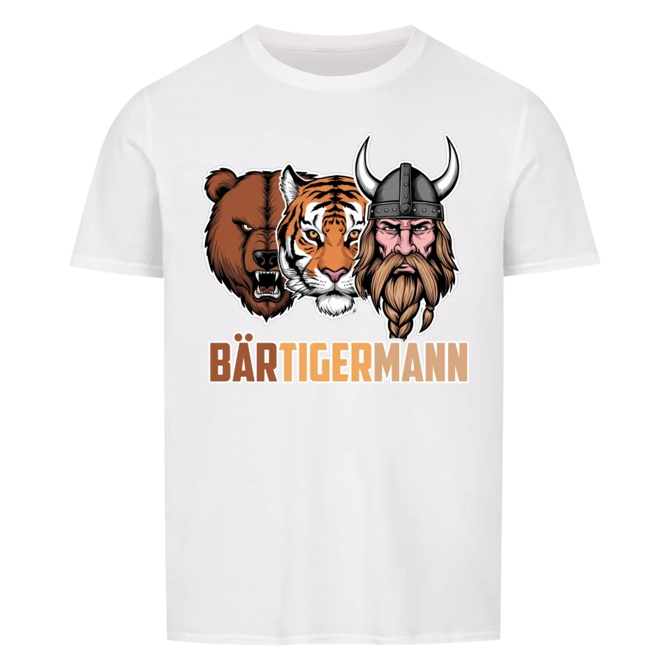BärTigerMann - lustiges Shirt für Mann mit Bart