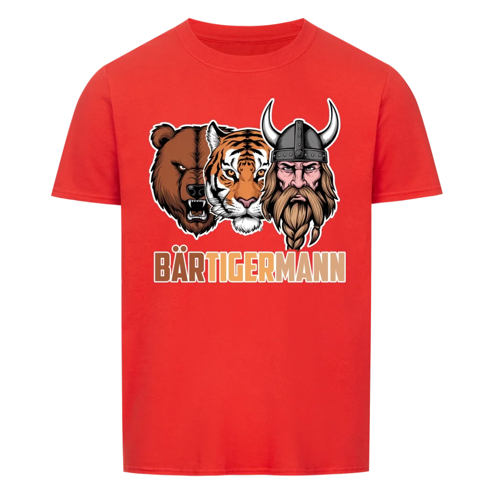 BärTigerMann - lustiges Shirt für Mann mit Bart