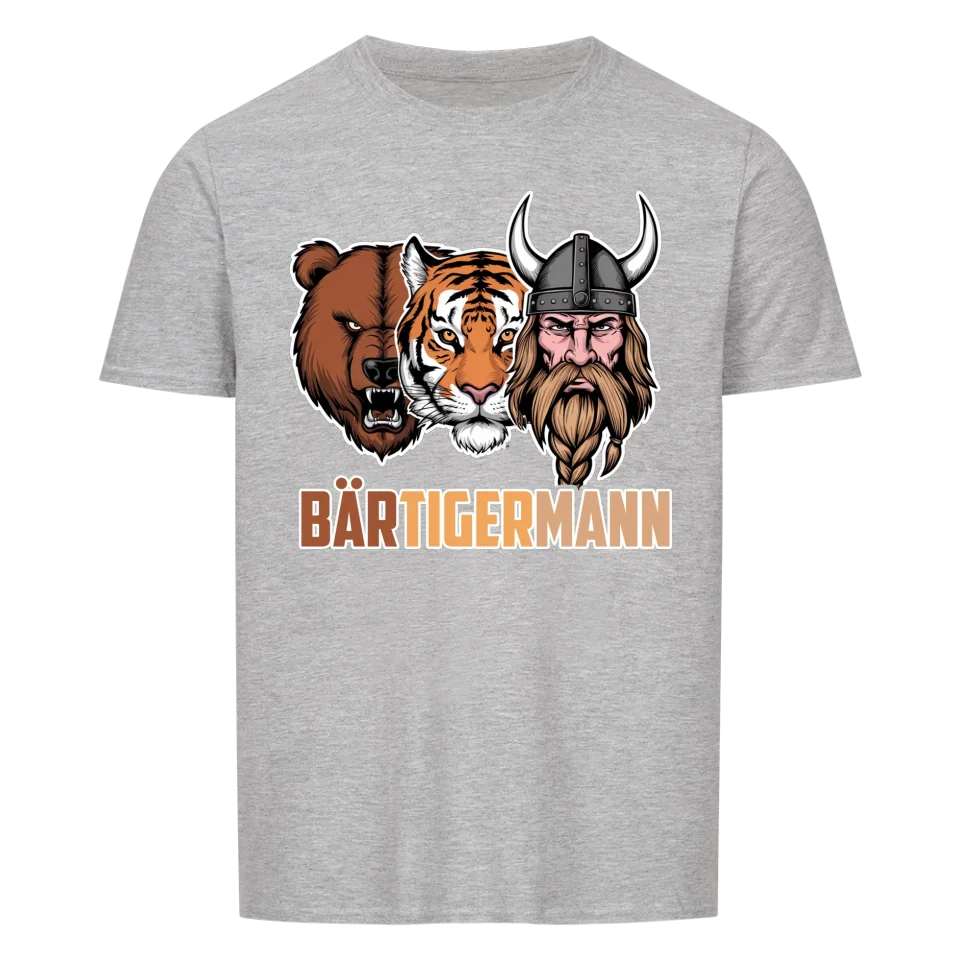BärTigerMann - lustiges Shirt für Mann mit Bart