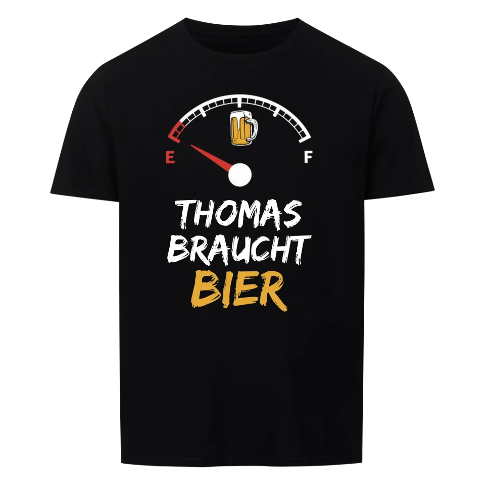 Bier Barometer ist leer - Personalisierbares T-Shirt