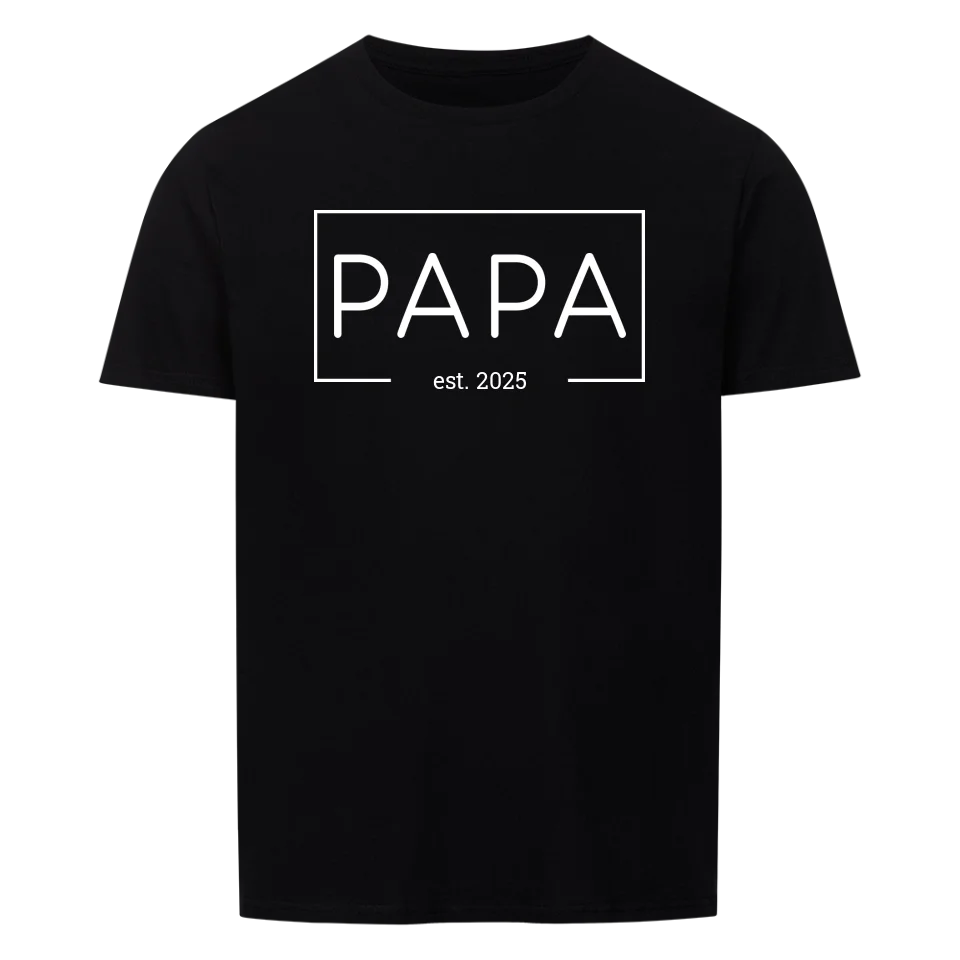 Papa established - Personalisierbares Shirt