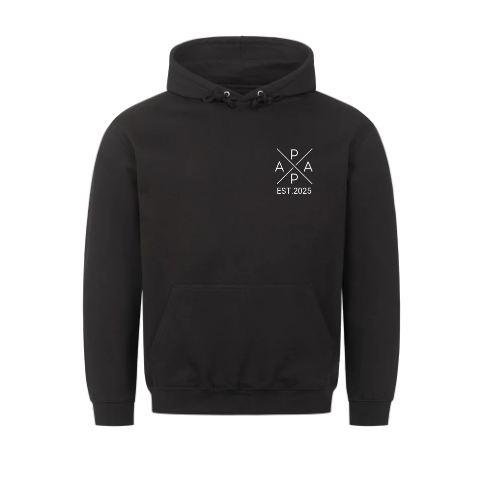 Papa mit Jahr - Personalisierbarer Hoodie