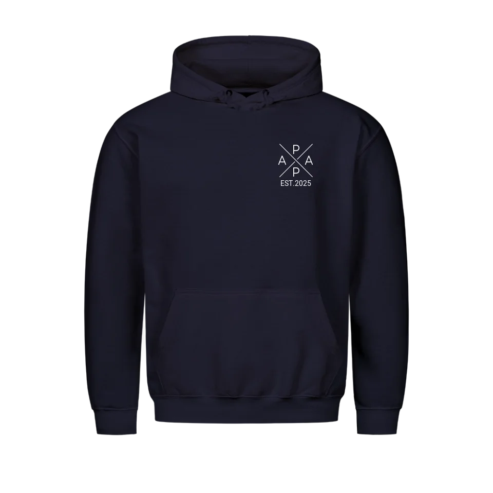 Papa mit Jahr - Personalisierbarer Hoodie