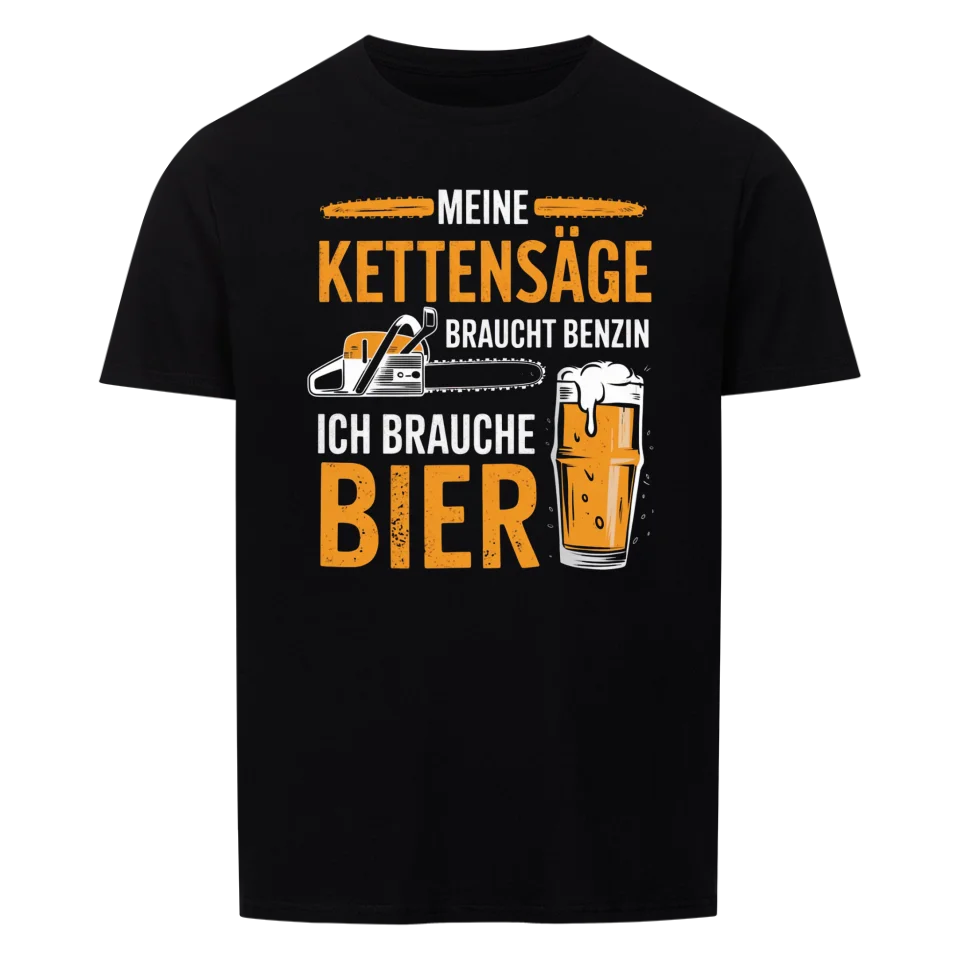 Kettensäge und Bier - lustiges Waldarbeiter Shirt
