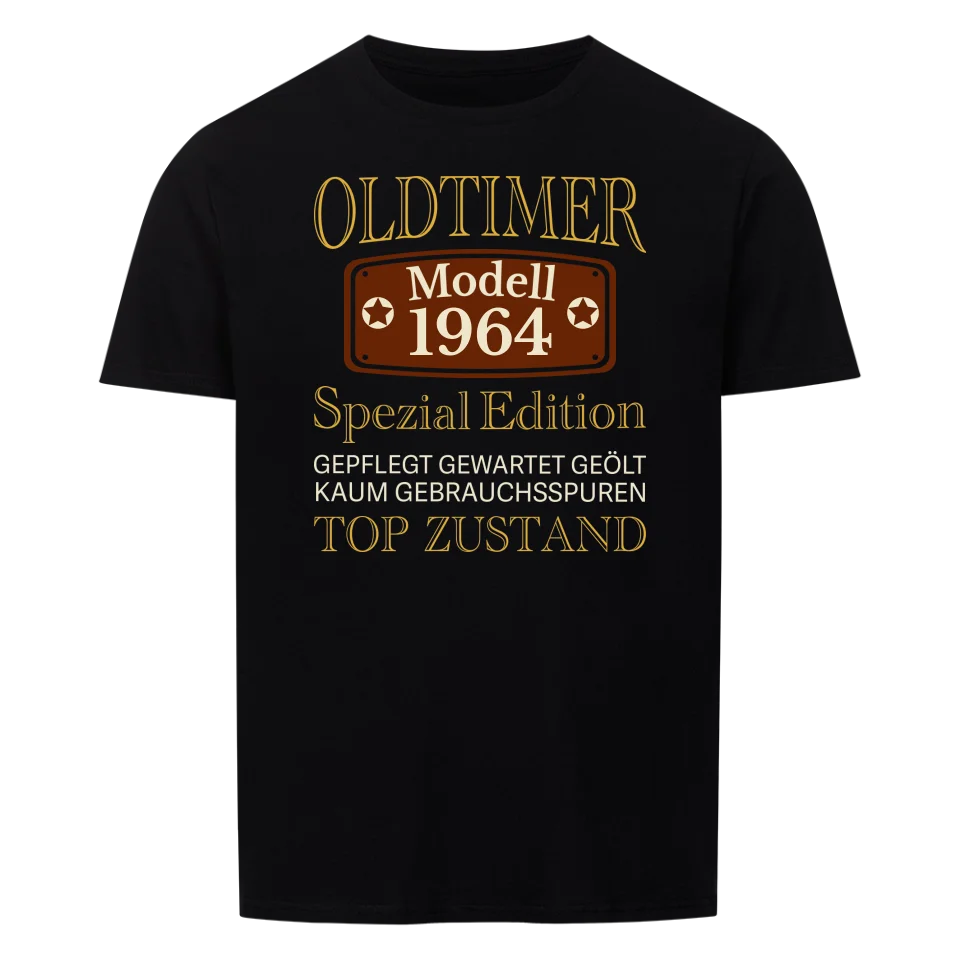 Oldtimer Spezial Edition - personalisierbares Herren Shirt schwarz