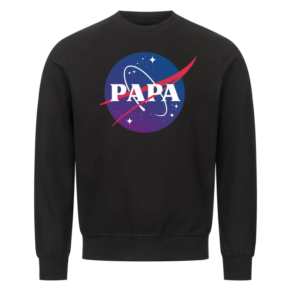 Papa mit Astronauten Kinder - Personalisierbares Sweatshirt