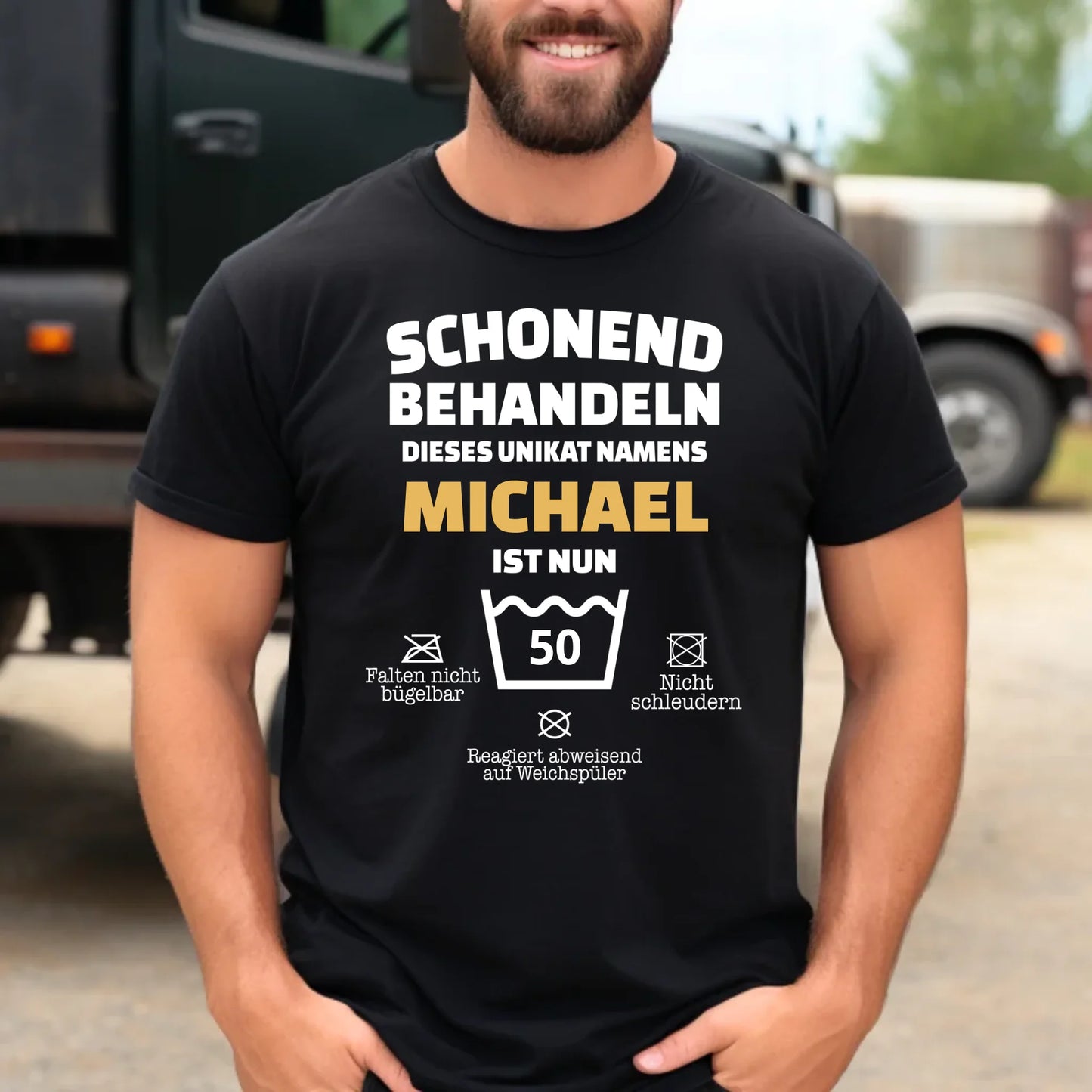 blackgildanmale64000truckermagnatemockup