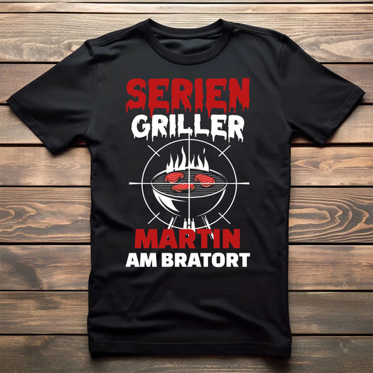 BlackTeeFlatlayWoodBackground