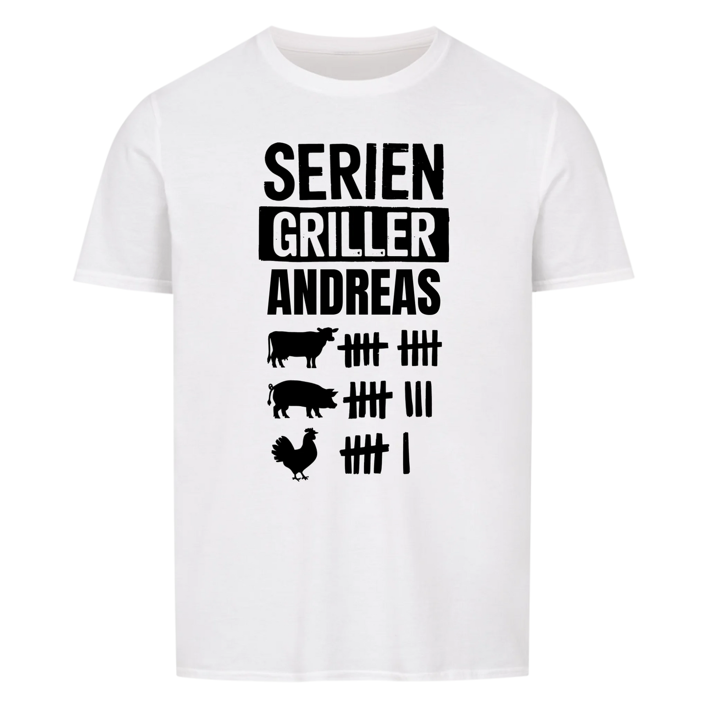 Seriengriller Strichliste - Personalisierbares T-Shirt