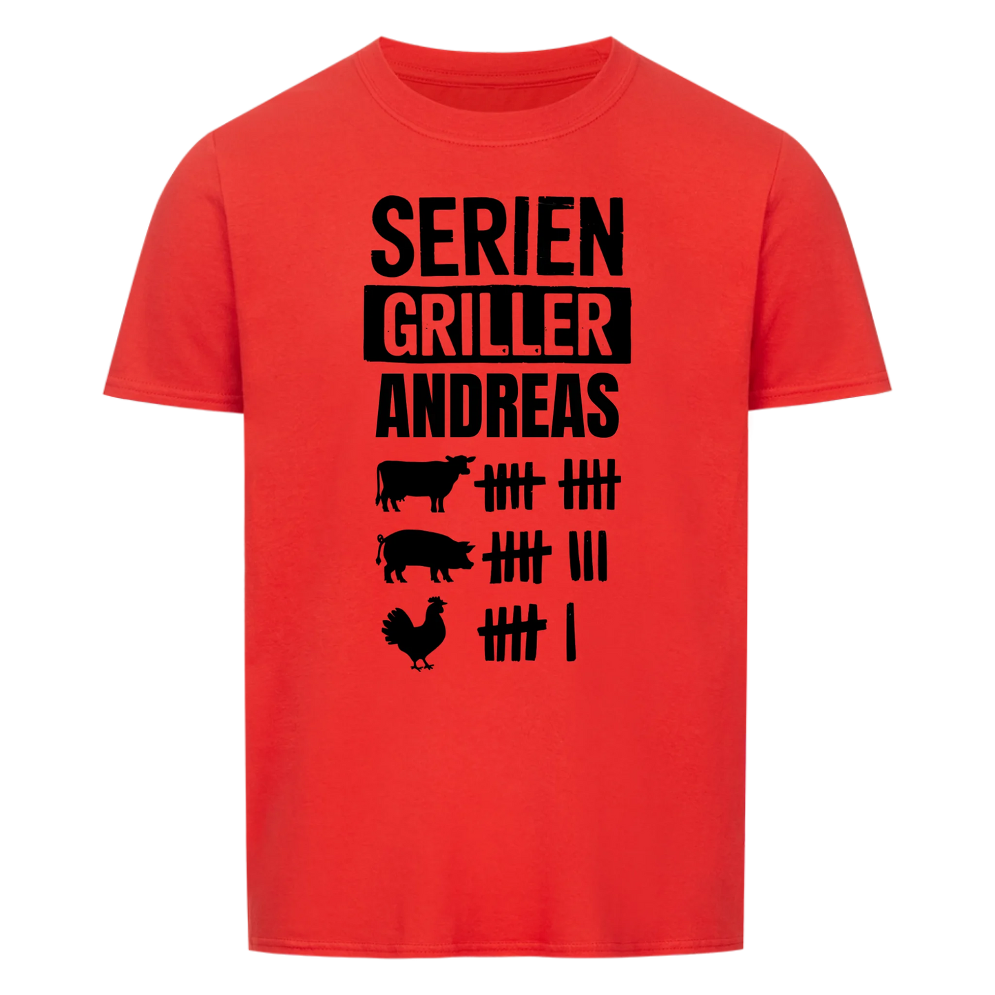 Seriengriller Strichliste - Personalisierbares T-Shirt