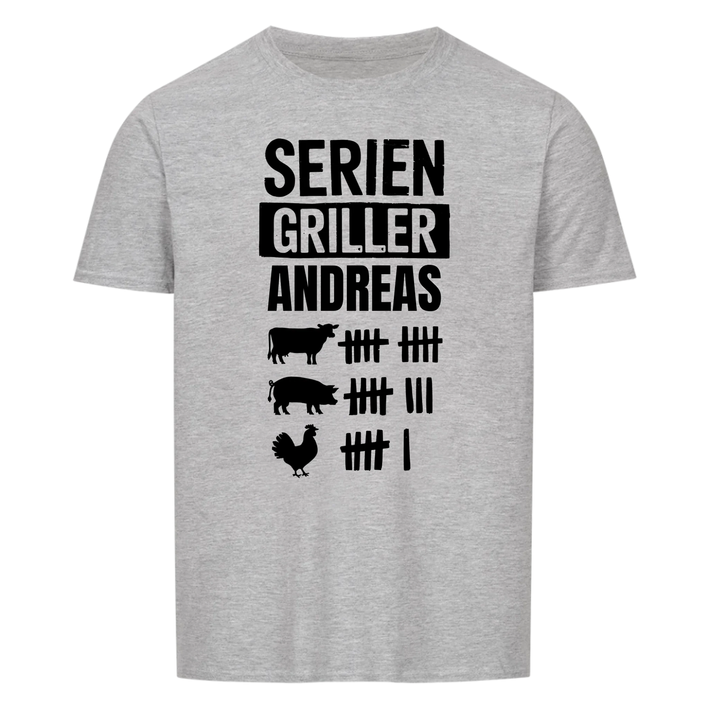 Seriengriller Strichliste - Personalisierbares T-Shirt
