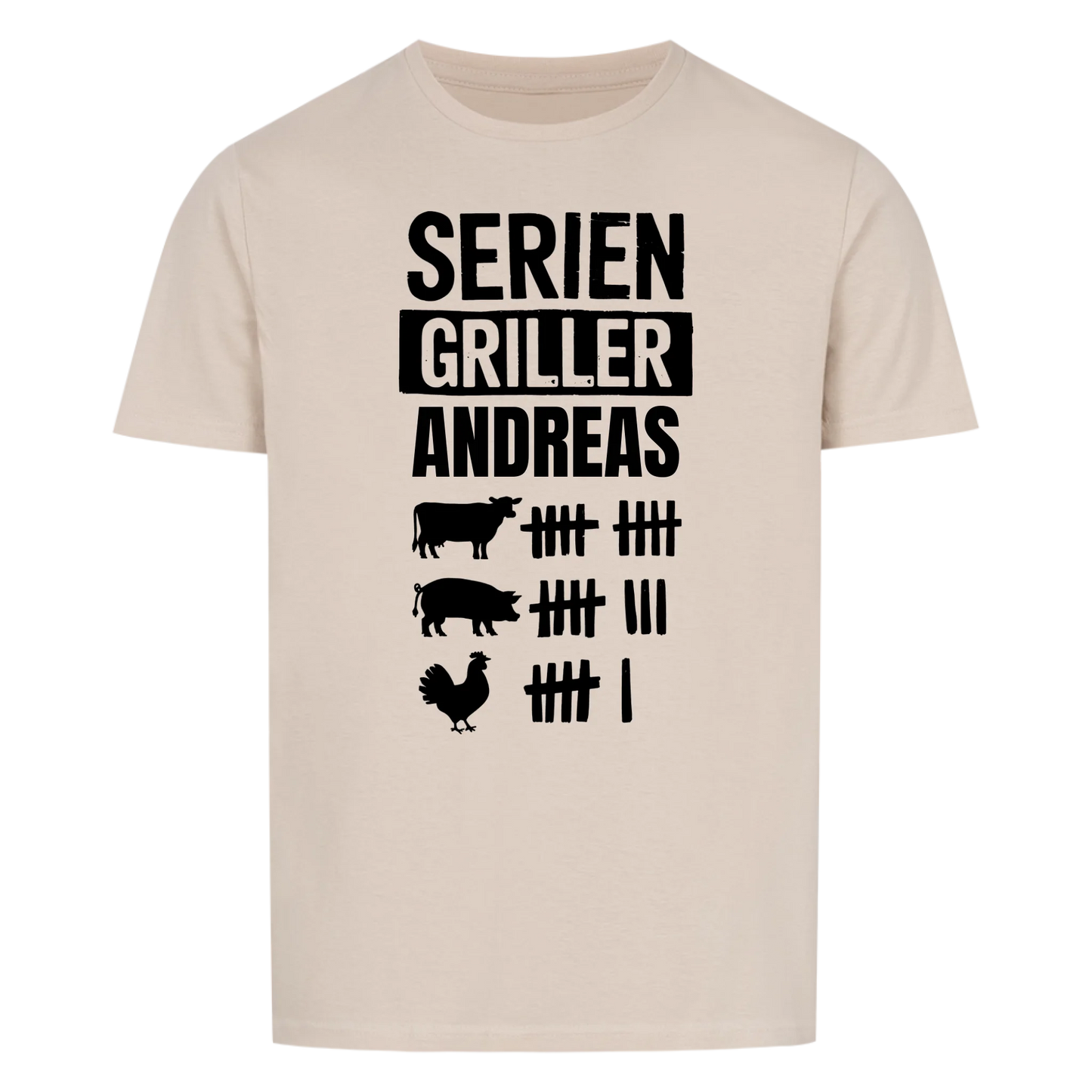 Seriengriller Strichliste - Personalisierbares T-Shirt