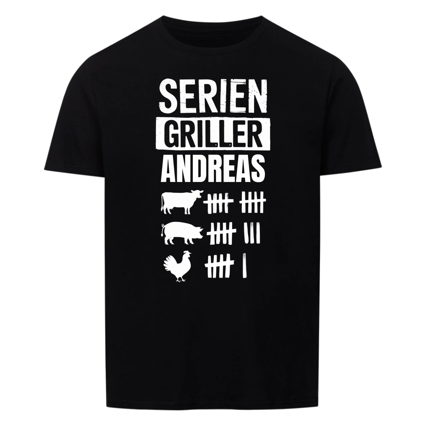 Seriengriller Strichliste - Personalisierbares T-Shirt