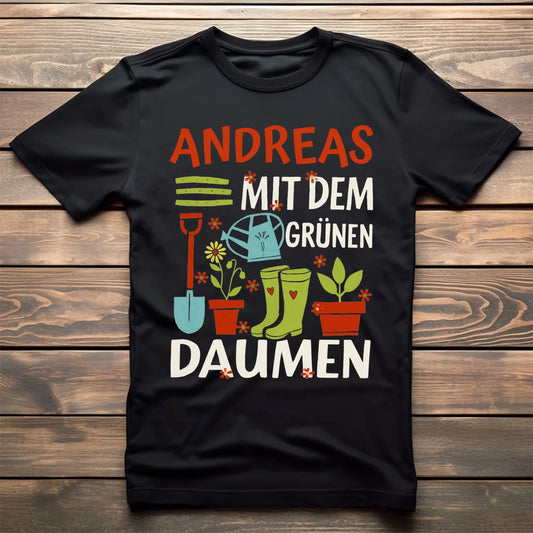 BlackTeeFlatlayWoodBackground