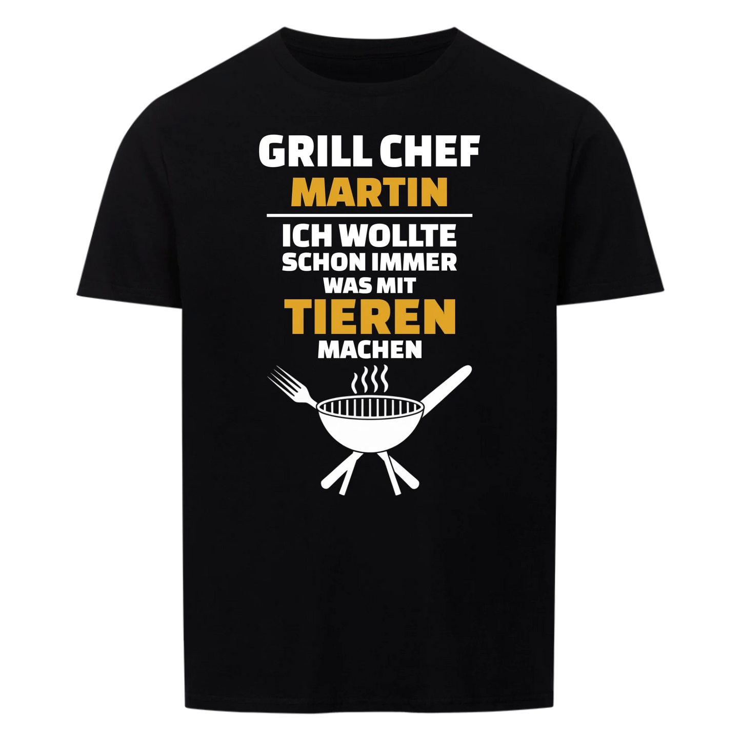 Grillchef und Tiere - Personalisierbares Shirt