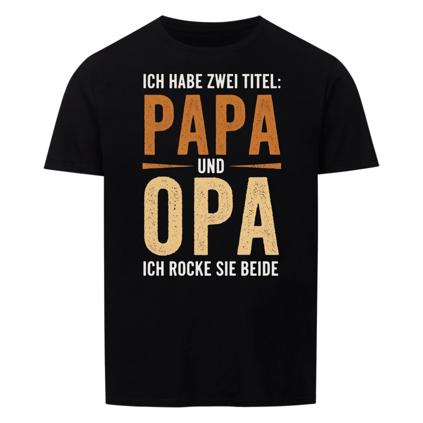 Papa en opa rocken allebei titel-unisex shirt