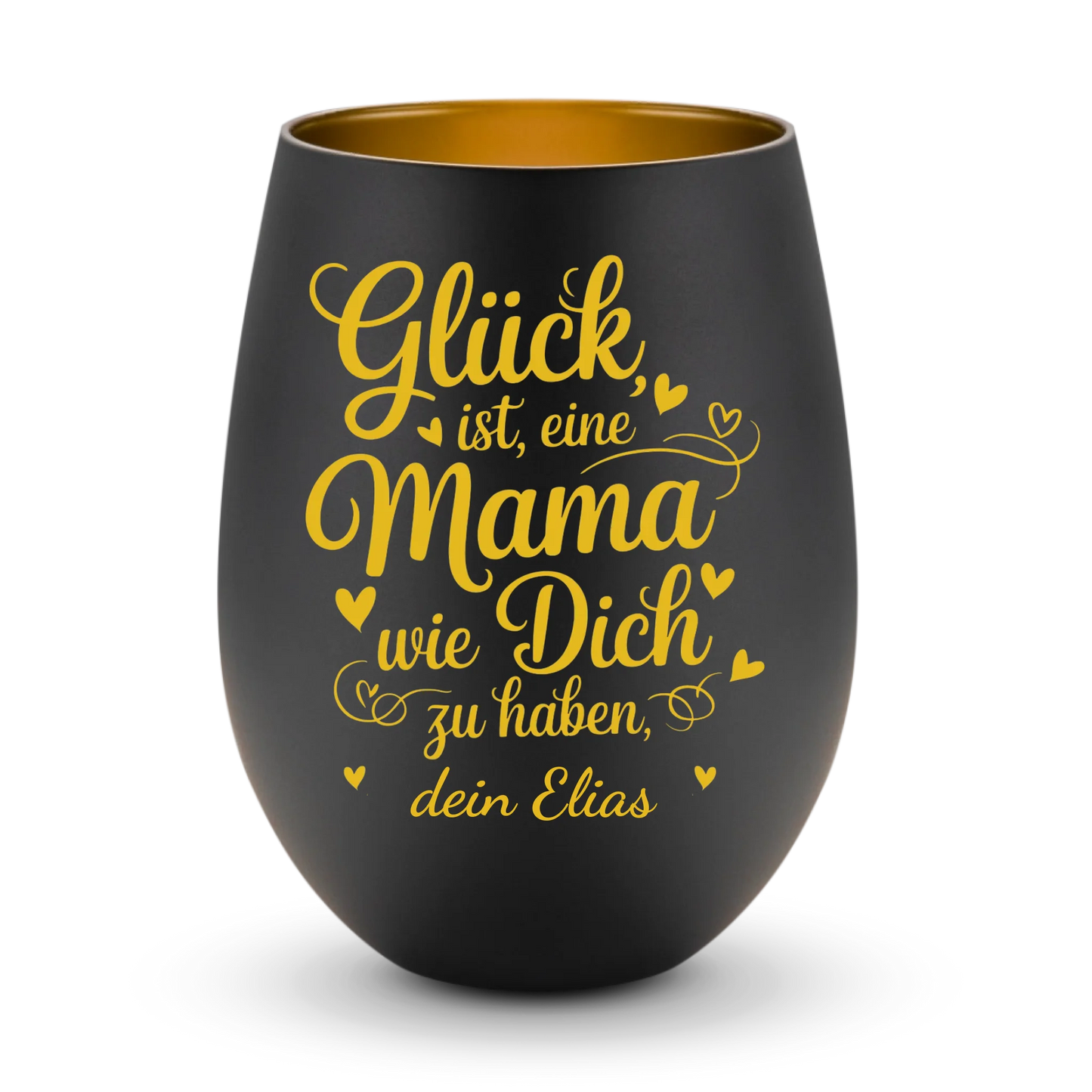 Glück ist eine Mama wie dich zu haben - Personalisierbares Windlicht