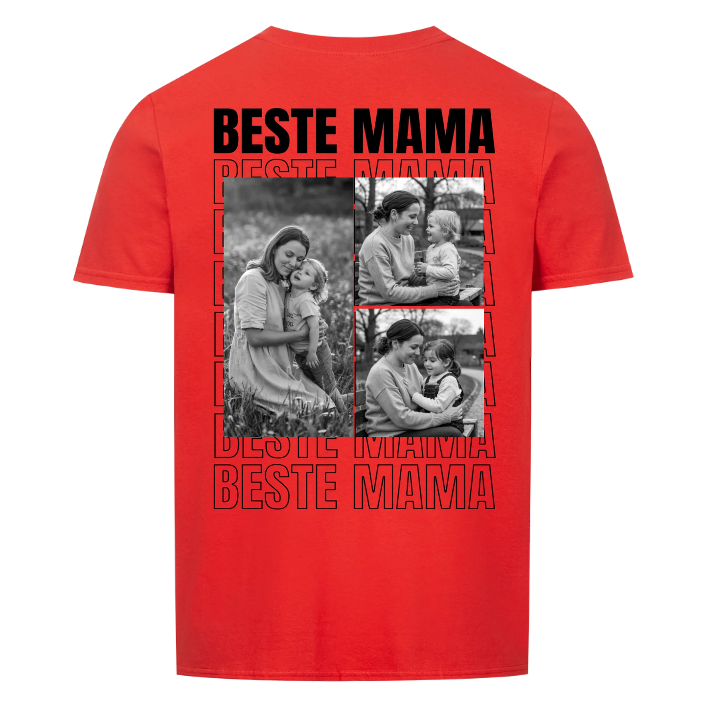 Beste Mama Collage - Personalisierbares T-Shirt