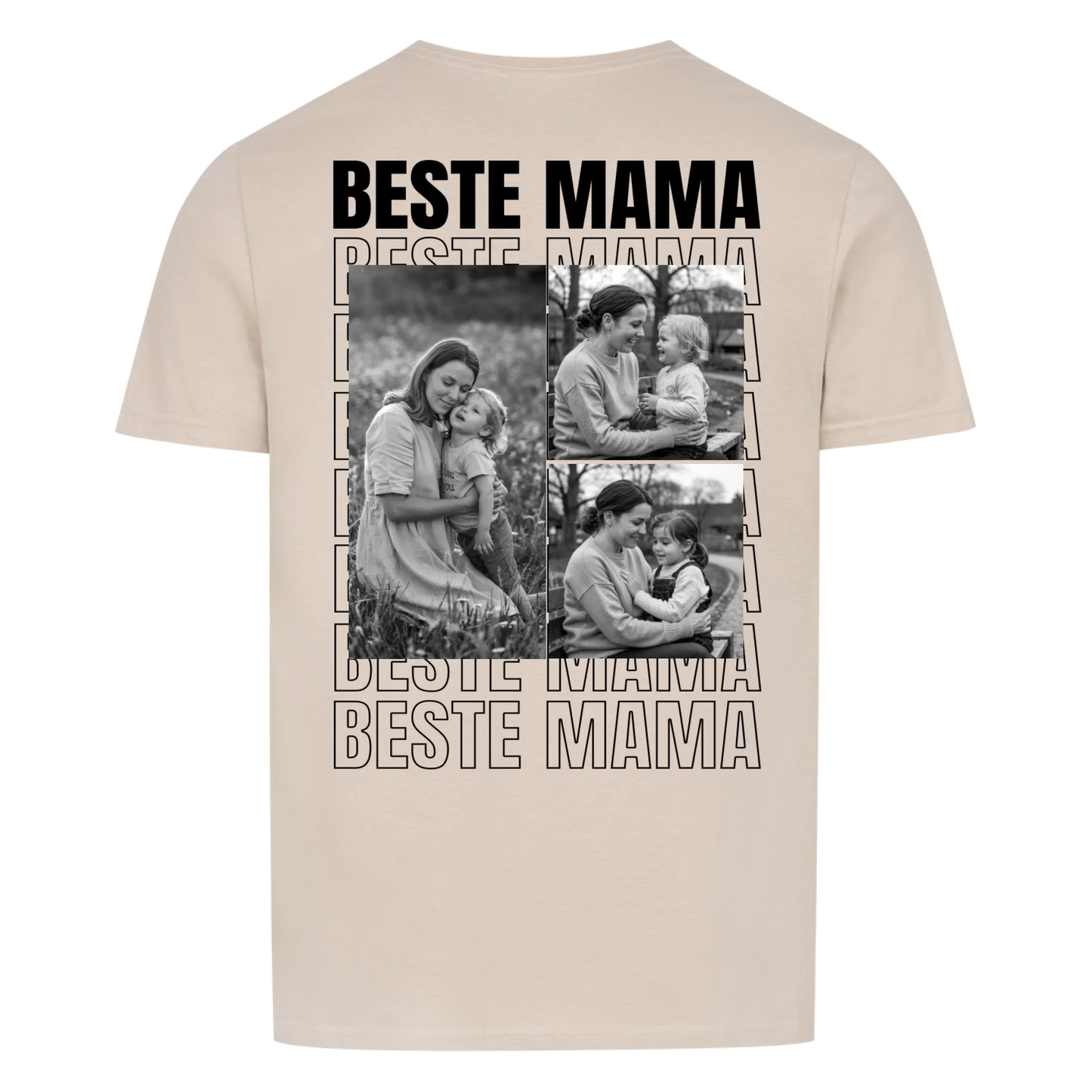 Beste Mama Collage - Personalisierbares T-Shirt