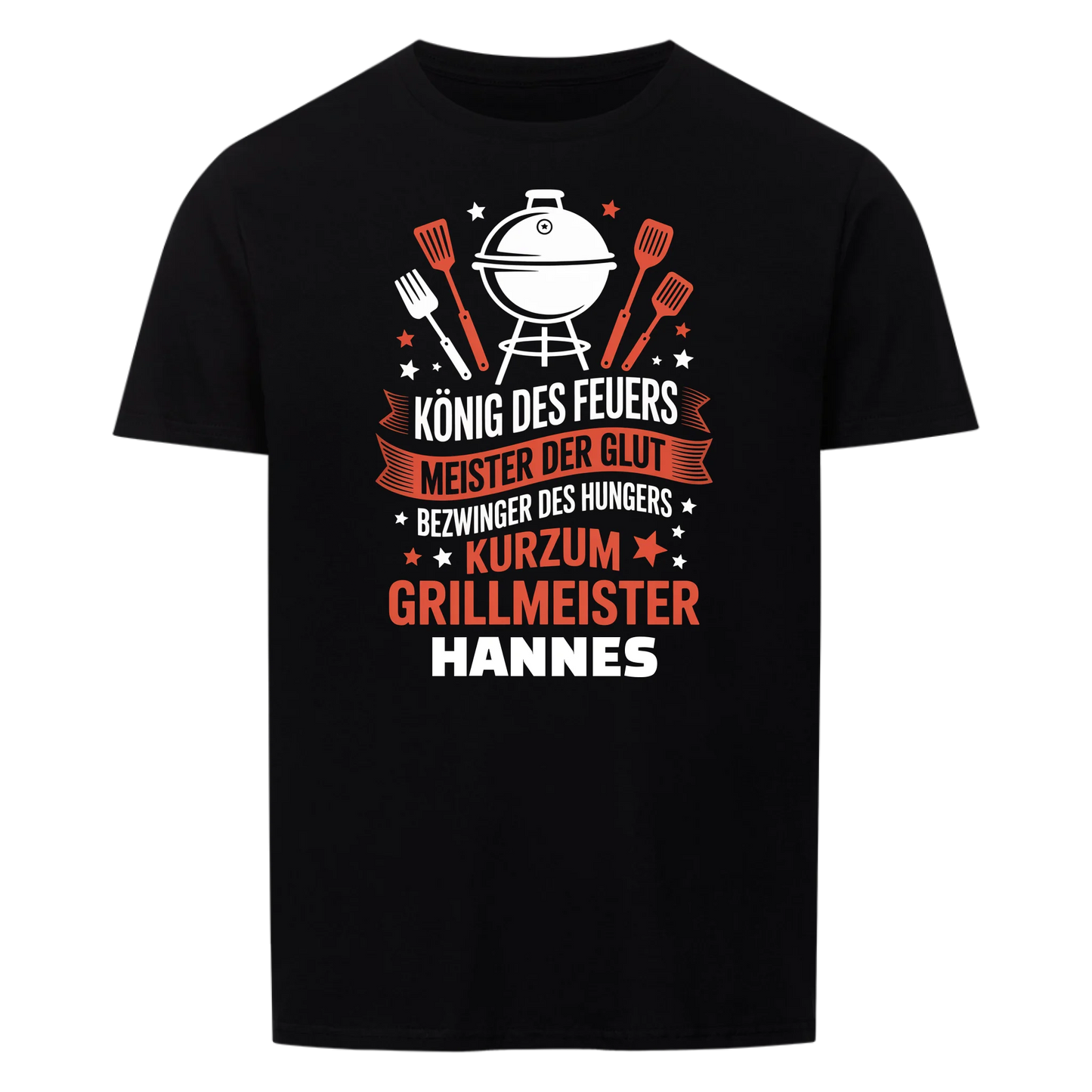 König des Feuers - Personalisierbares T-Shirt