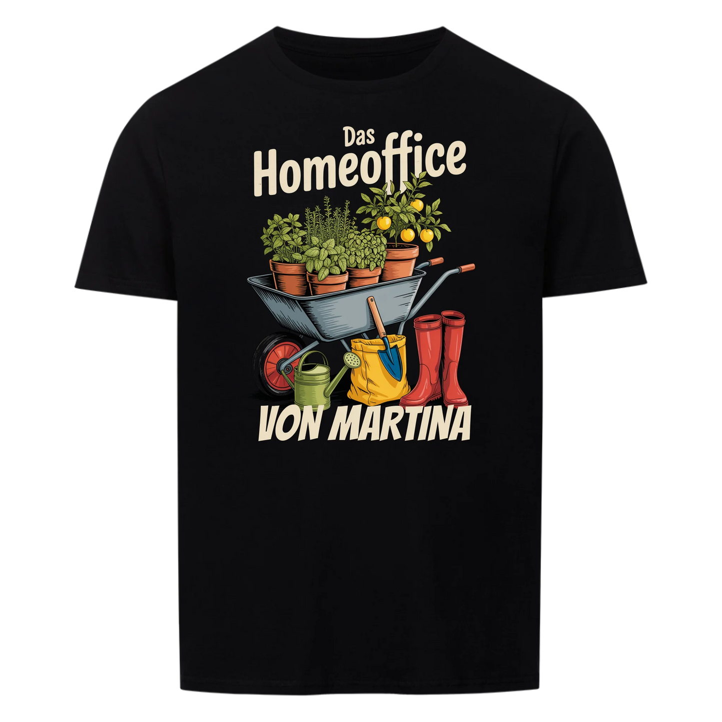 Garten Homeoffice - Personalisiertes T-Shirt