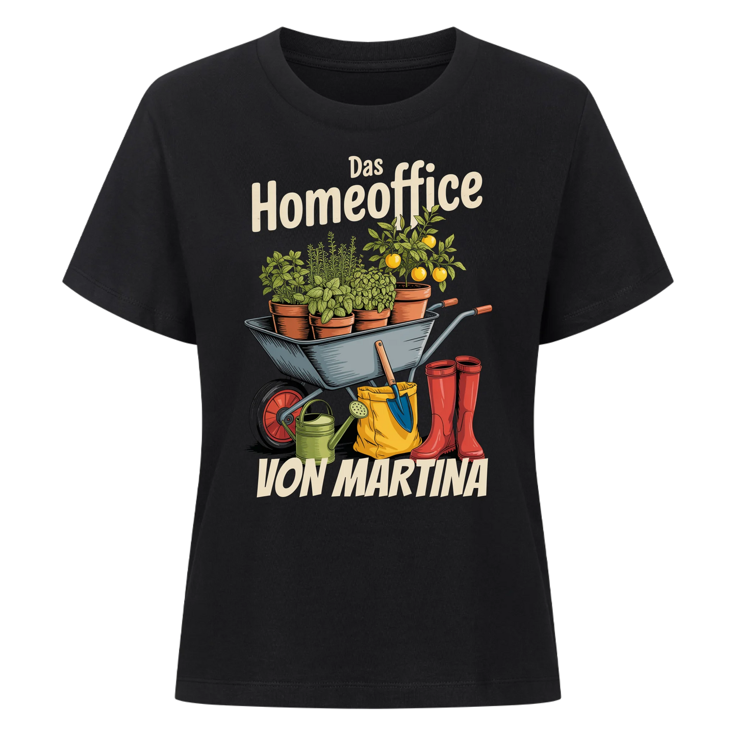 Garten Homeoffice - Personalisiertes T-Shirt