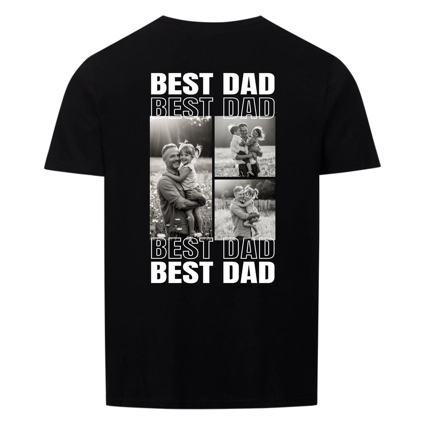 Best dad in the world - Collage - Personalized T-Shirt