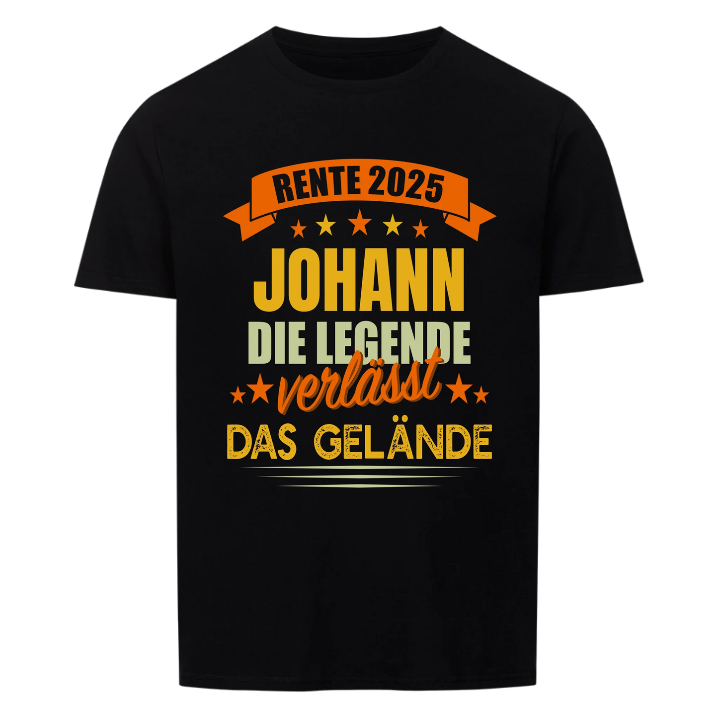 Rente 2025 die Legende geht vom Gelände - Personalisierbares Herren T-Shirt