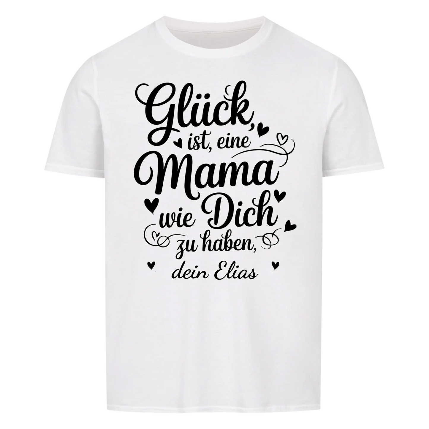 Glücks Mama - Personalisierbares T-Shirt