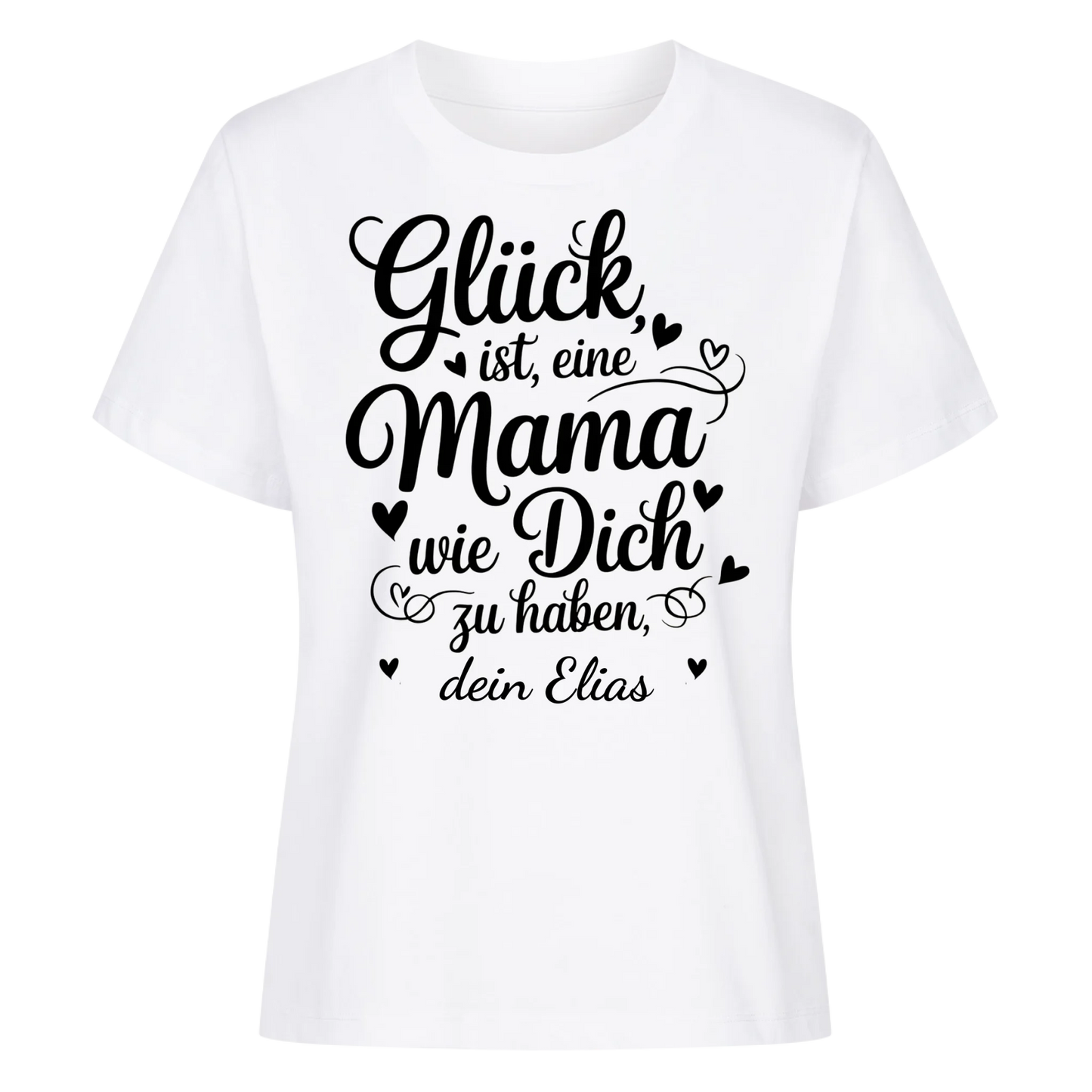 Glücks Mama - Personalisierbares T-Shirt