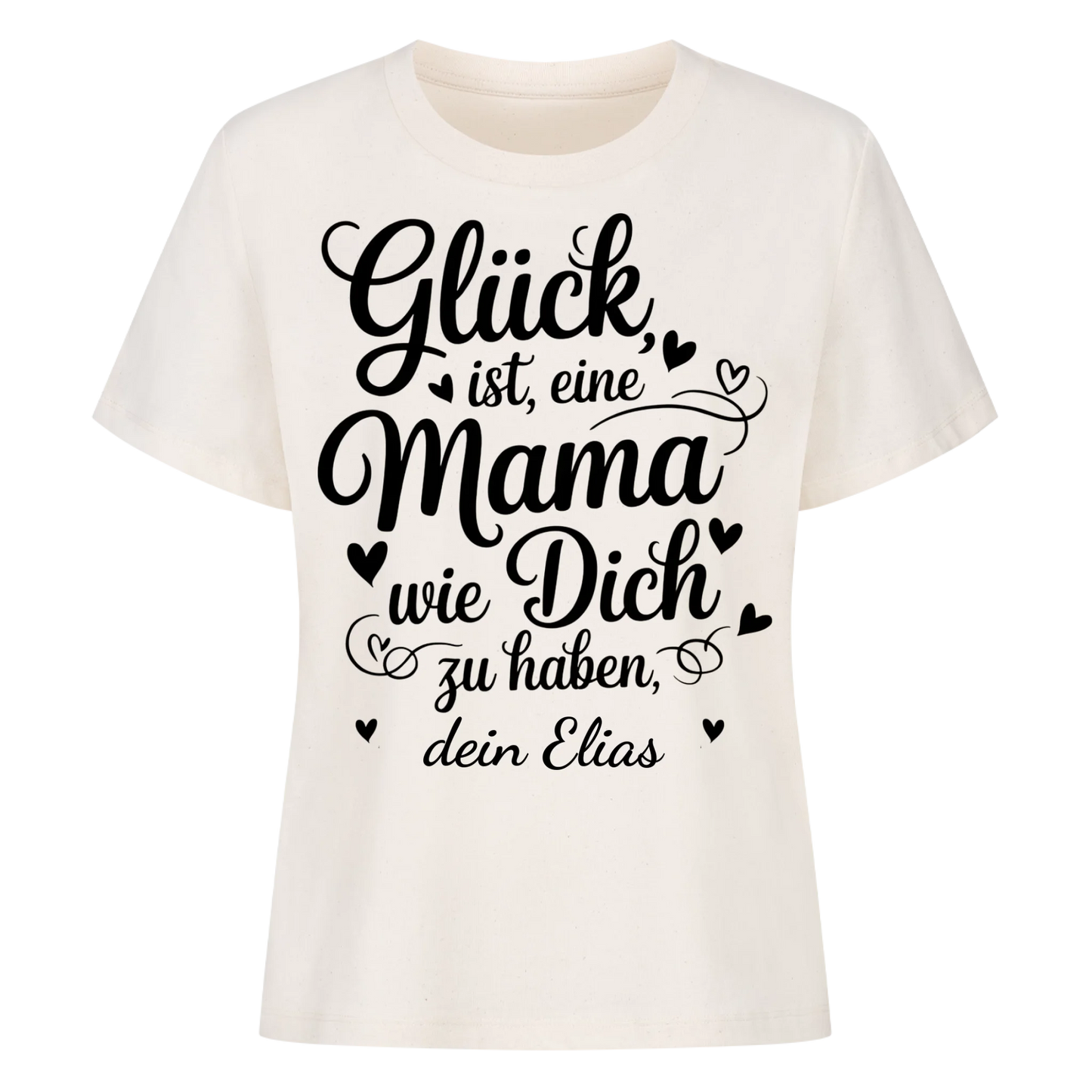Glücks Mama - Personalisierbares T-Shirt