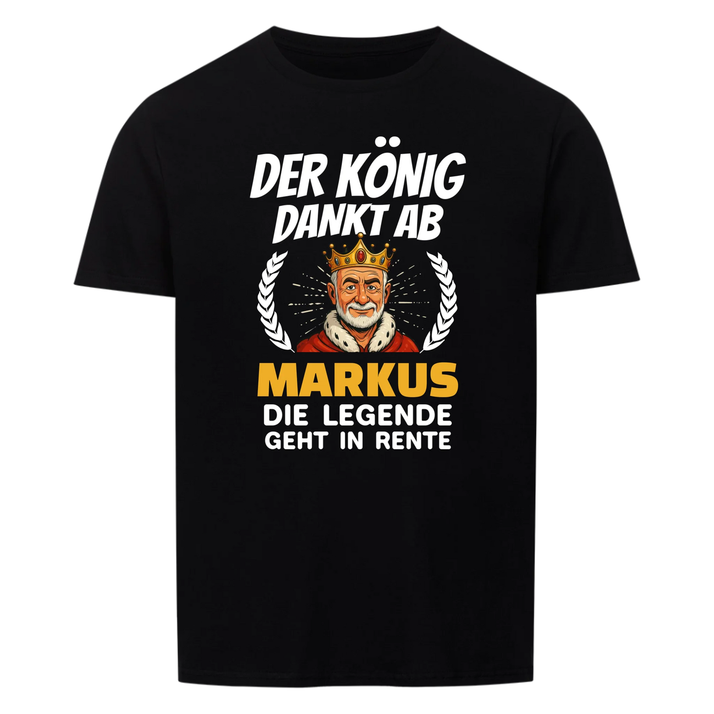 Der König dankt ab- eigenes Comic-Bild - Personalisierbares T-Shirt