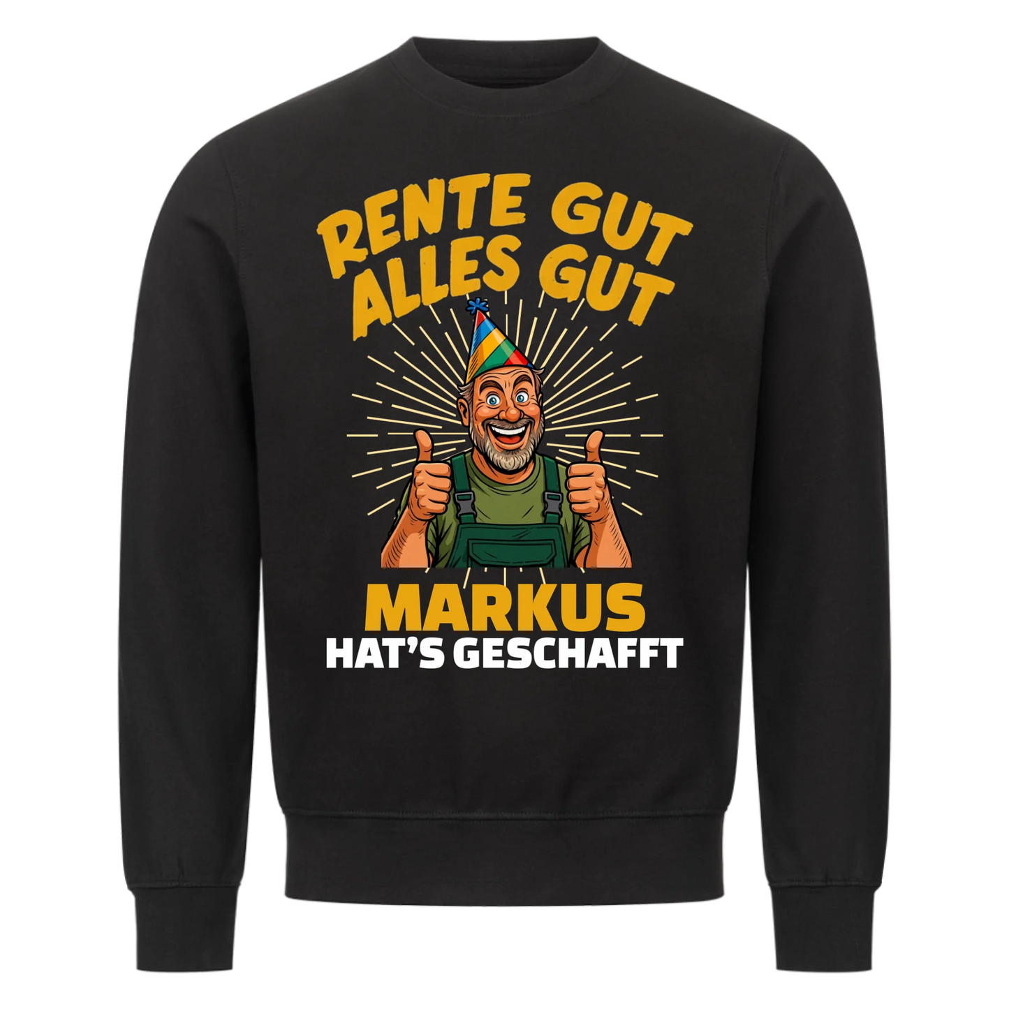 Rente gut alles gut - Personalisierbarer Sweater