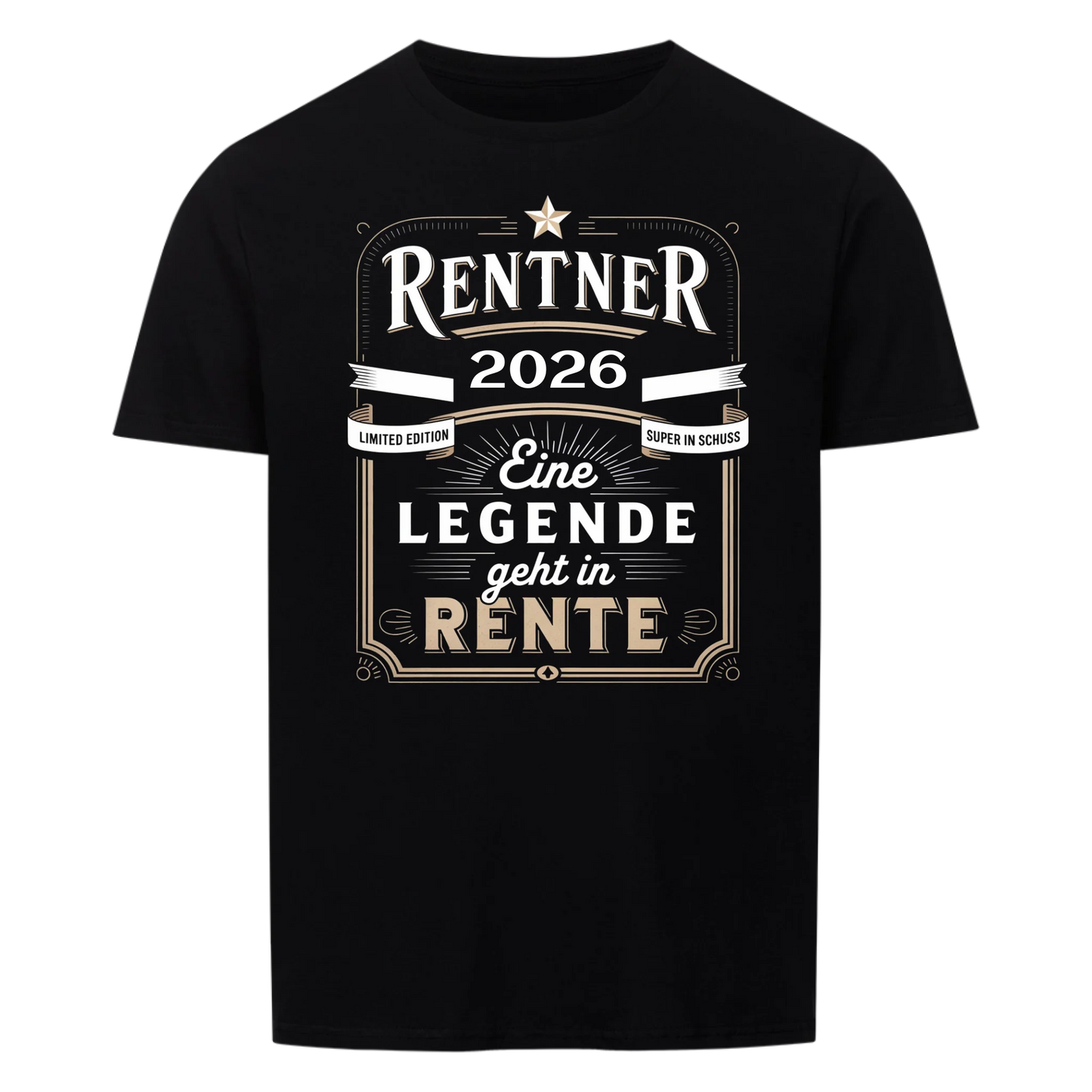 Rentner die Legende - Personalisierbares T-Shirt