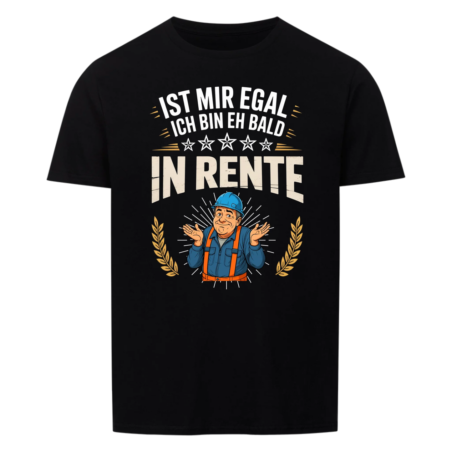 Mir egal bin bald in Rente - Personalisierbares T-Shirt