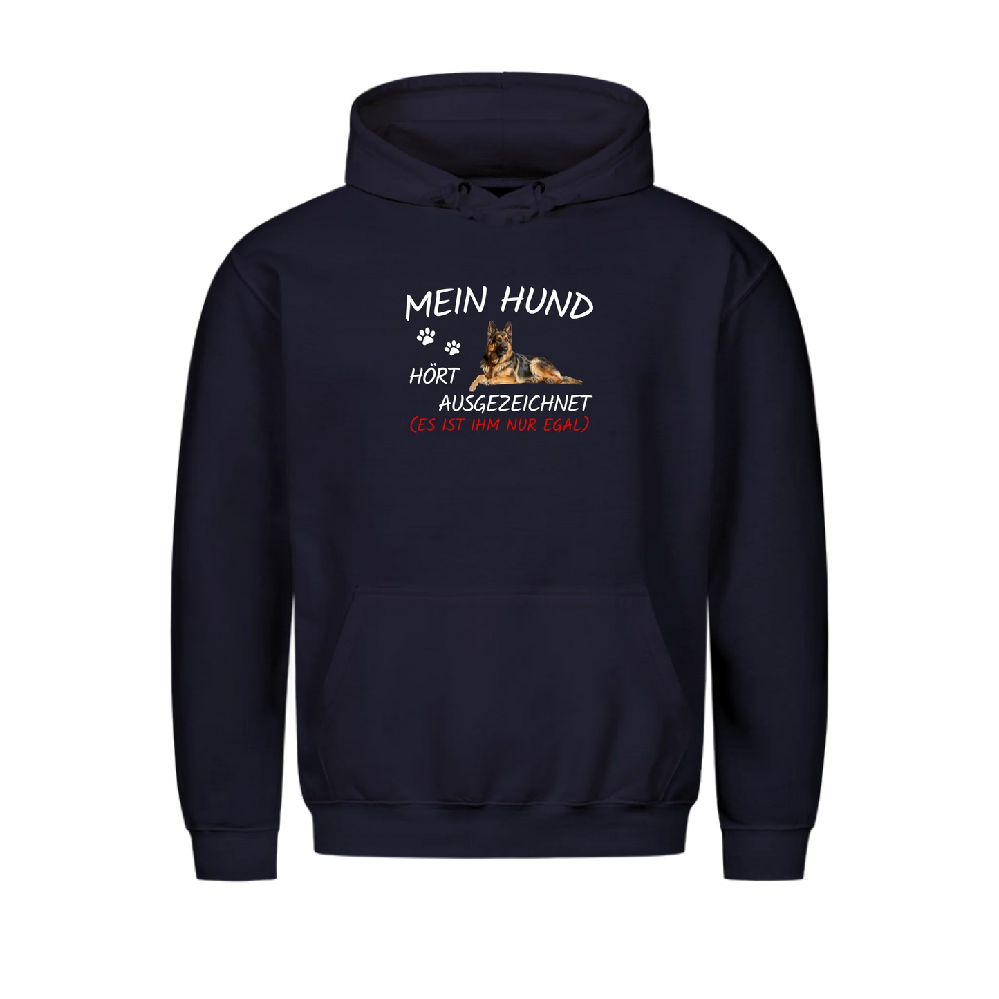 Hund hört ausgezeichnet - Personalisierbarer Hoodie