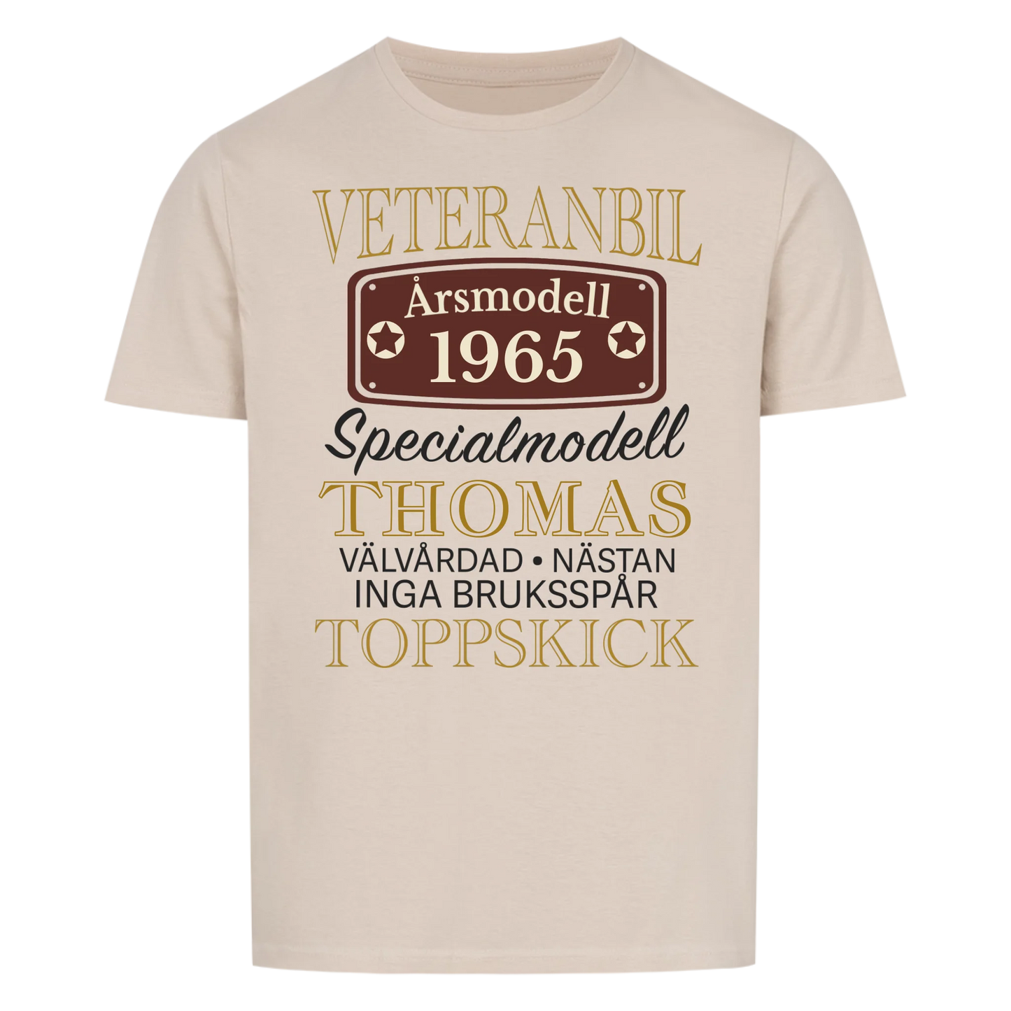 Veteranbil Specialmodell- Anpassningsbar T-shirt